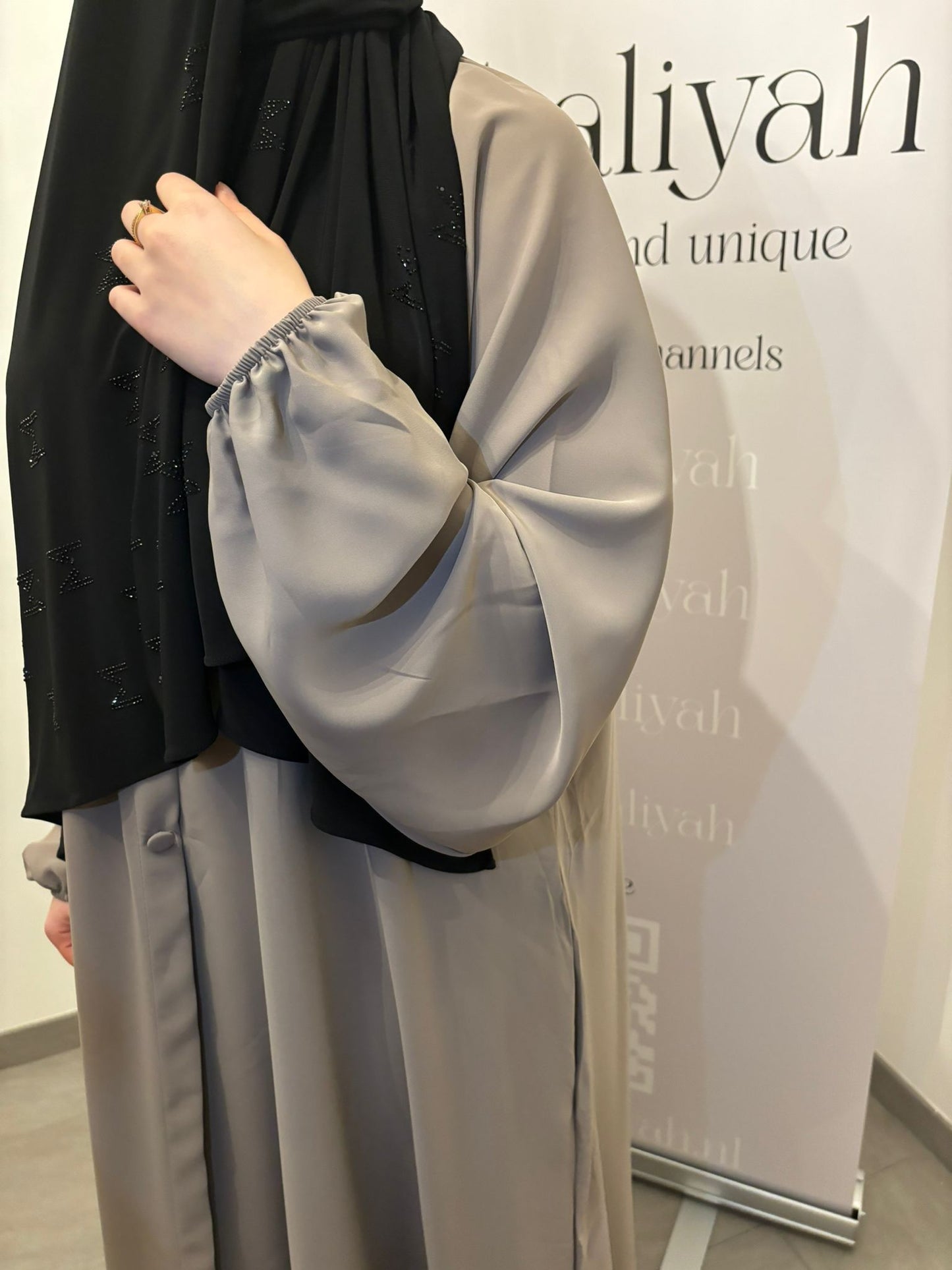 Abaya pofmouw taupe
