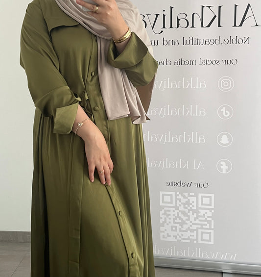 Yasmina dress olive green