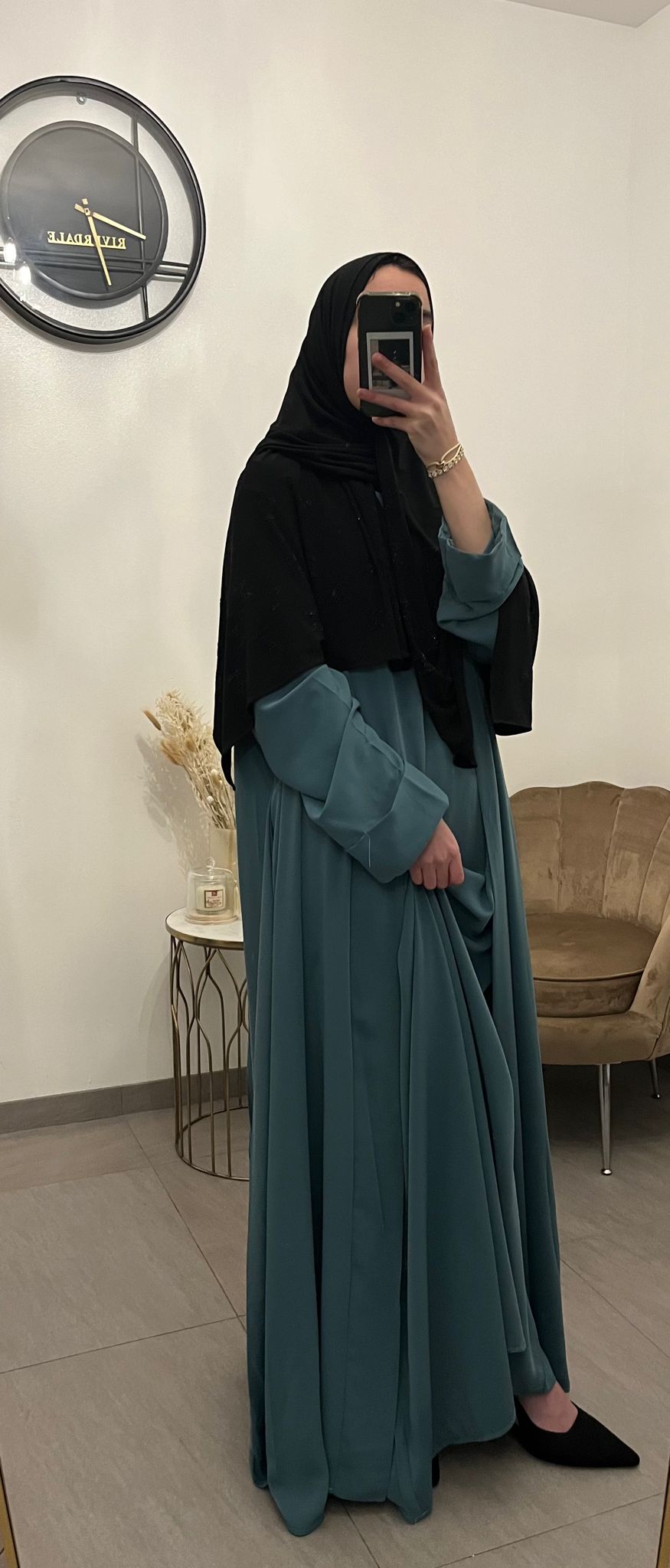Kimono+abaya turquoise