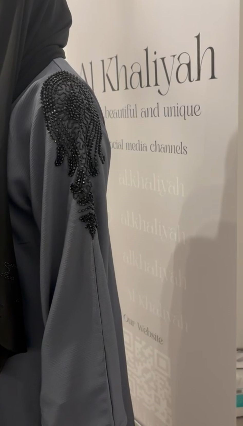 Dubai abaya navy blue